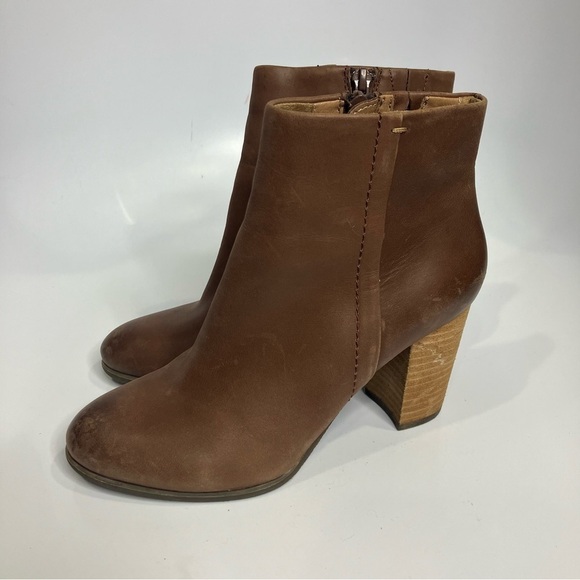 Vionic Kennedy ankle boots brown tan leather size 6 - Picture 4 of 10